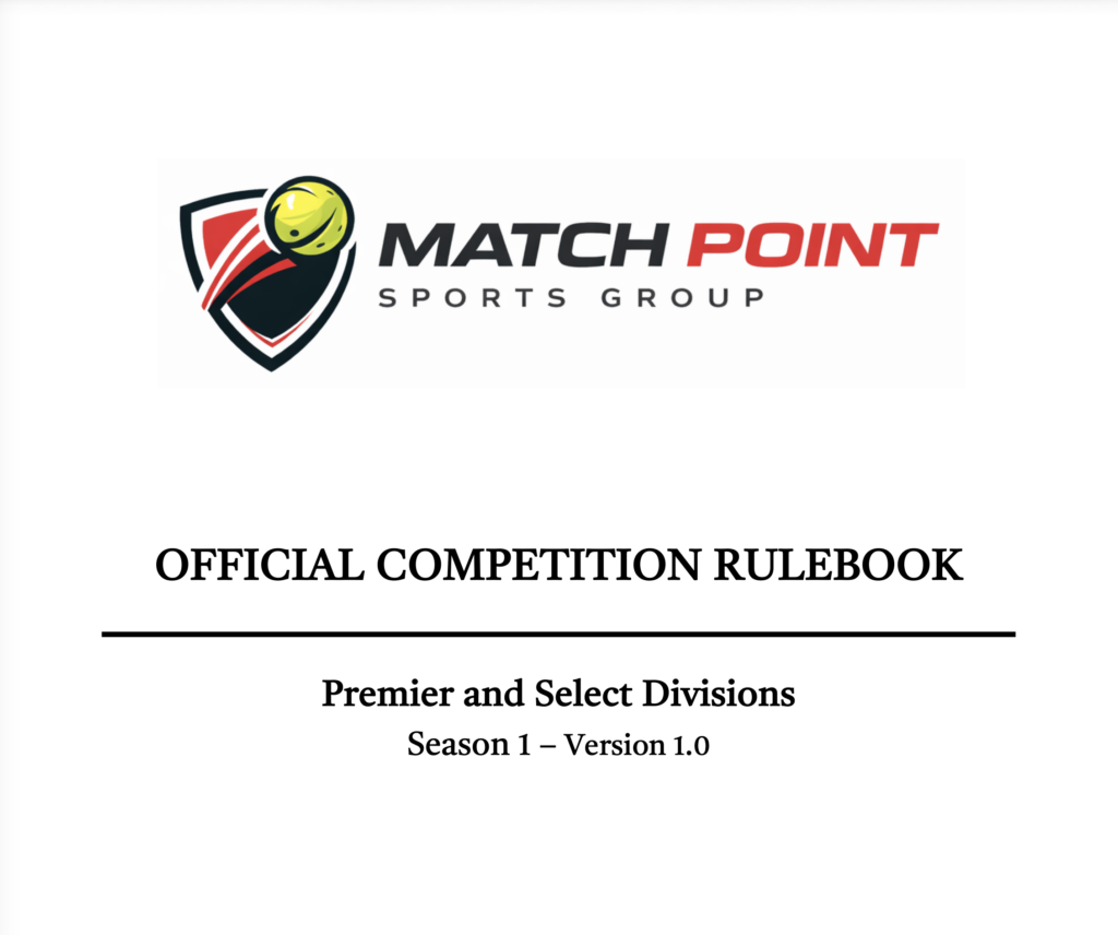 Match Point Official Rules and Policies Rulebook 2026